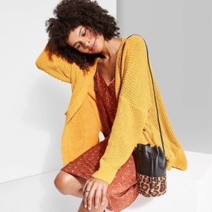 Mustard yellow cardigan